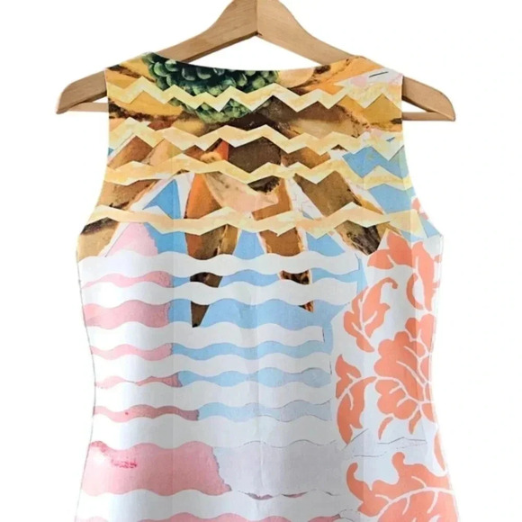 Animapop Italian Reversible Multicolor Sleeveless Mini Dress Size Small. - Picture 9 of 16